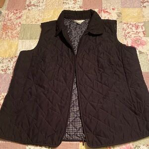 CJ Banks Black Quilted Vest size X